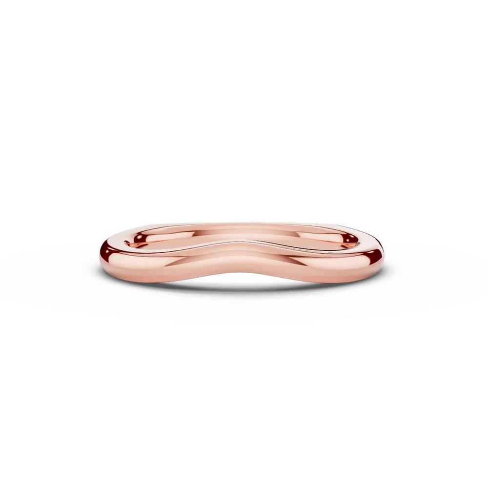 360 degree view of Euroshank Contour Wedding Band