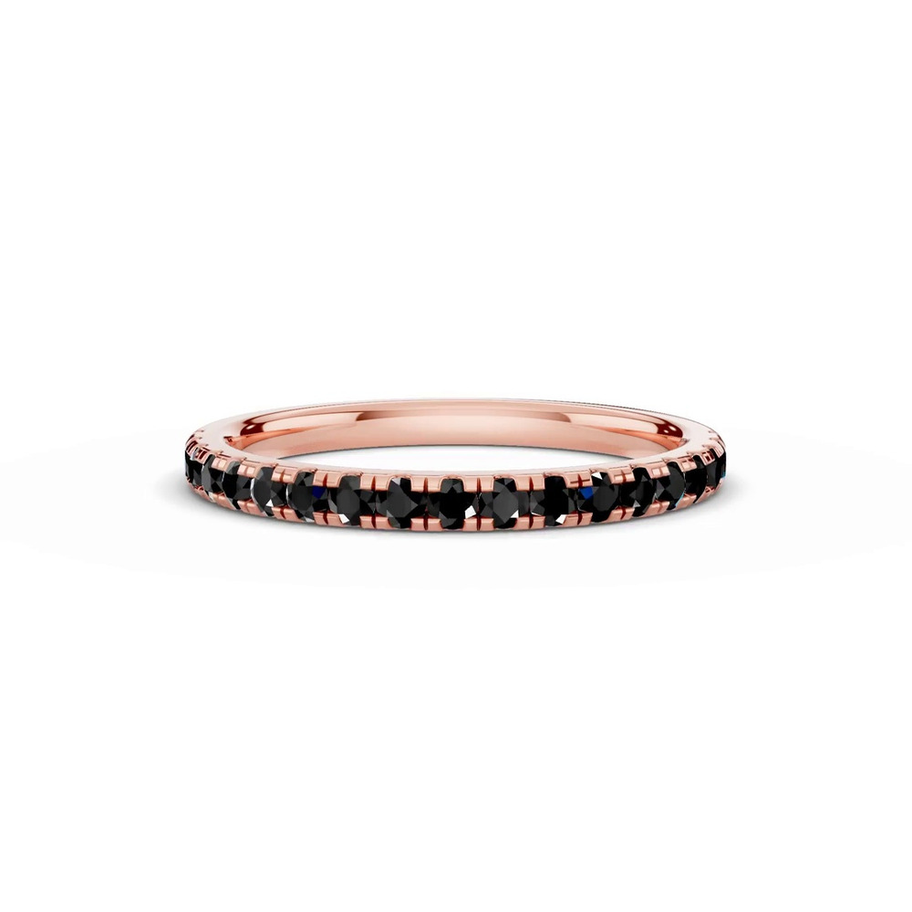 360 degree view of Tradition Pavé Black Diamond Wedding Band (0.35 ct. tw.)