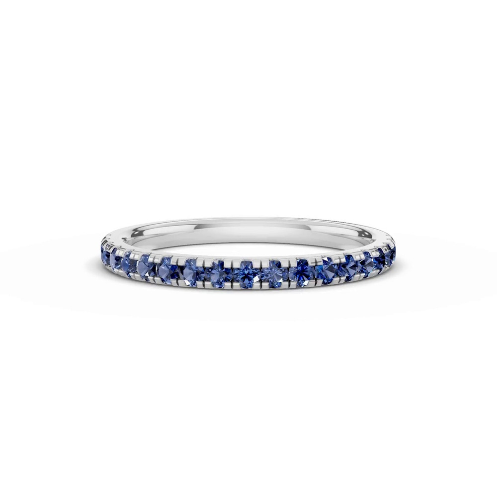 360 degree view of Tradition Pavé Sapphire Wedding Band (0.35 ct. tw.)