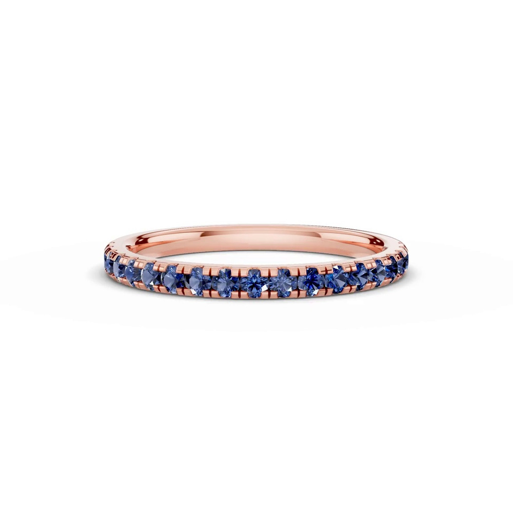 360 degree view of Tradition Pavé Sapphire Wedding Band (0.35 ct. tw.)