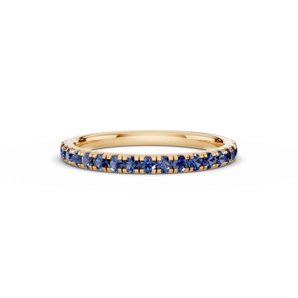 360 degree view of Tradition Pavé Sapphire Wedding Band (0.35 ct. tw.)
