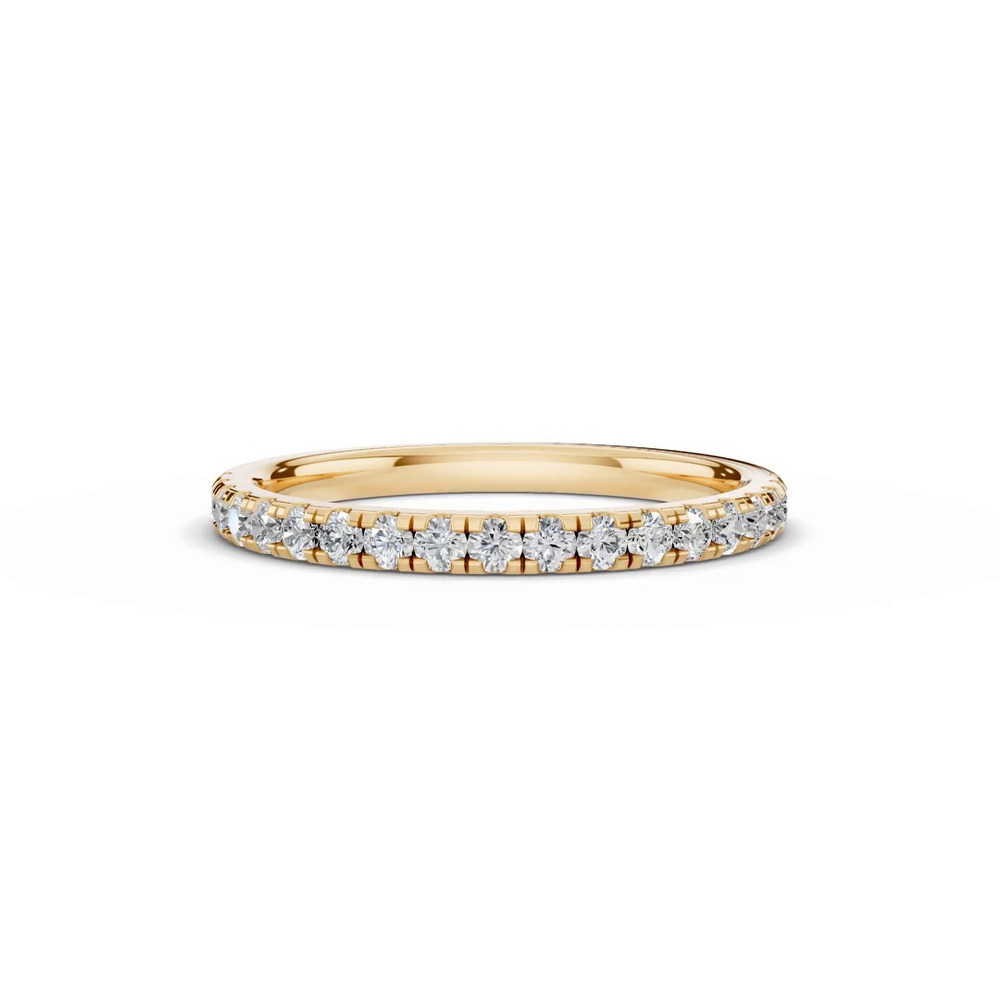 360 degree view of Signature Hearts & Arrows Pavé Wedding Band (0.35 ct. tw.)