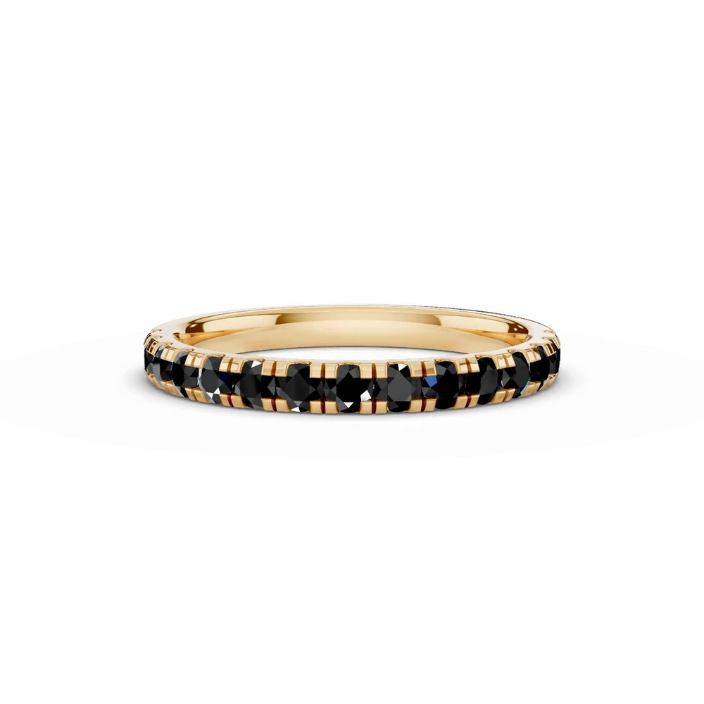 360 degree view of Tradition Pavé Black Diamond Wedding Band (0.50 ct. tw.)