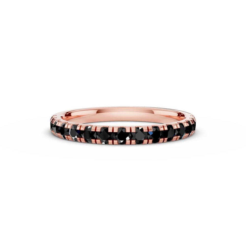 360 degree view of Tradition Pavé Black Diamond Wedding Band (0.50 ct. tw.)