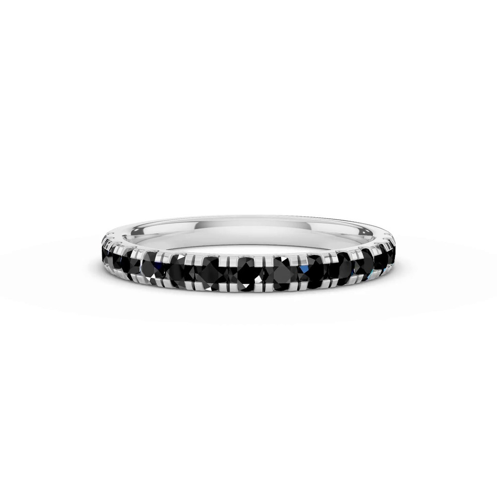 360 degree view of Tradition Pavé Black Diamond Wedding Band (0.50 ct. tw.)