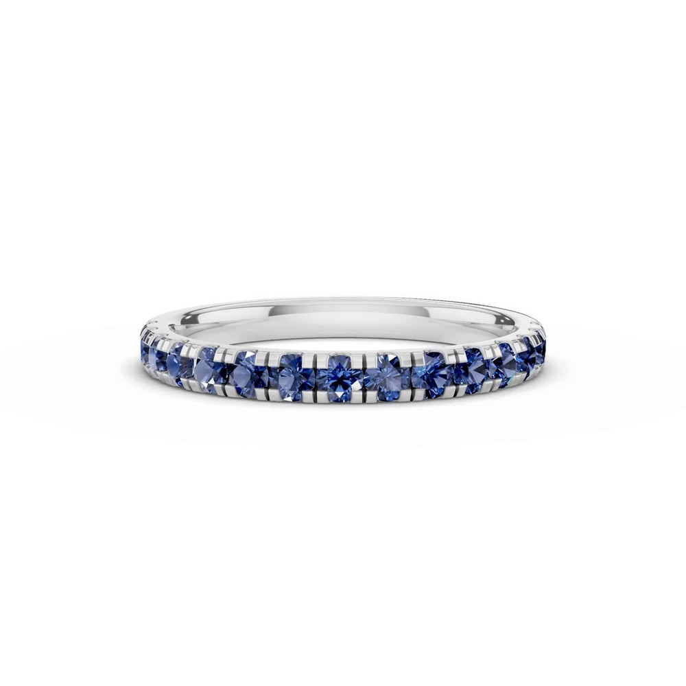 360 degree view of Tradition Pavé Sapphire Wedding Band (0.50 ct. tw.)