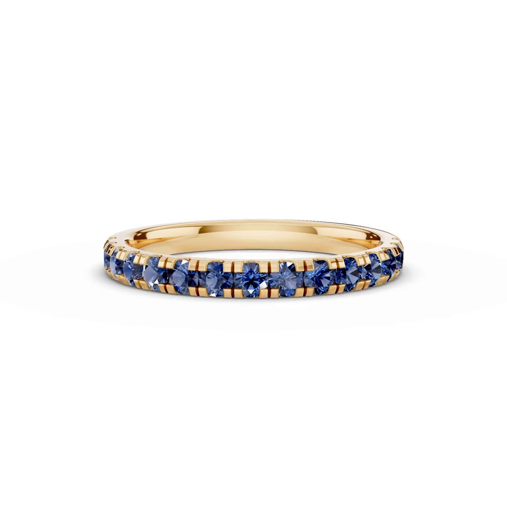 360 degree view of Tradition Pavé Sapphire Wedding Band (0.50 ct. tw.)