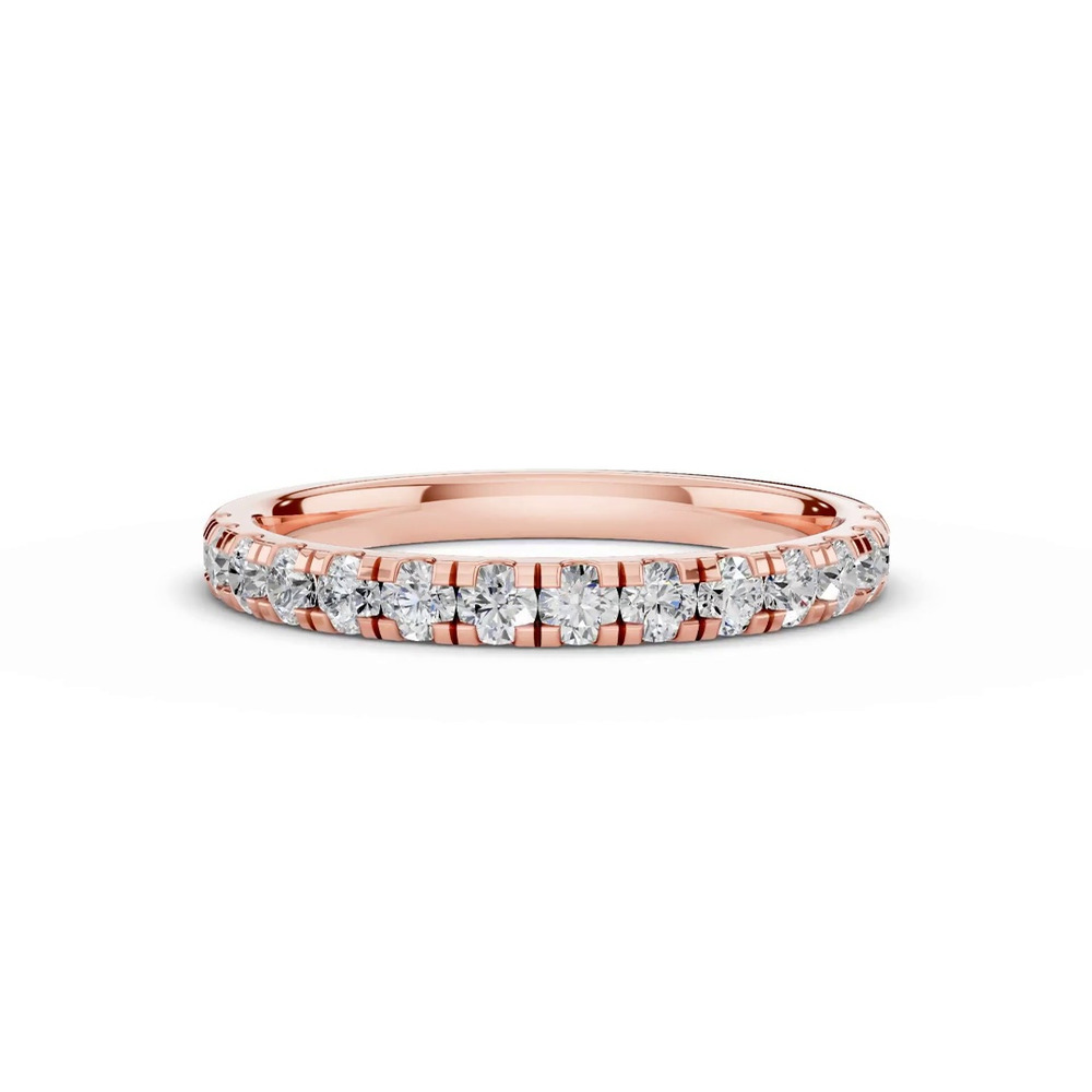 360 degree view of Signature Hearts & Arrows Pavé Wedding Band (0.50 ct. tw.)