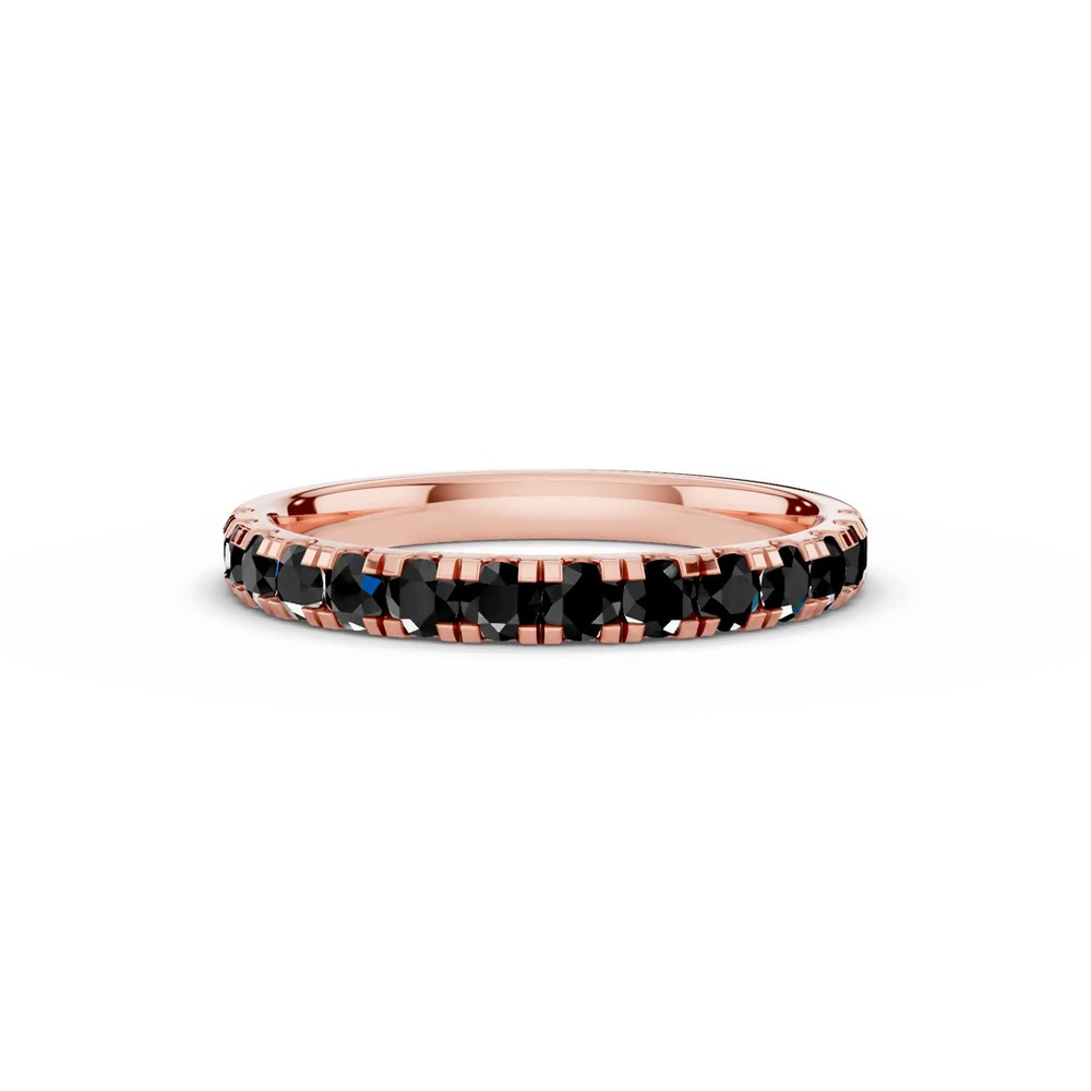 360 degree view of Tradition Pavé Black Diamond Wedding Band (0.65 ct. tw.)