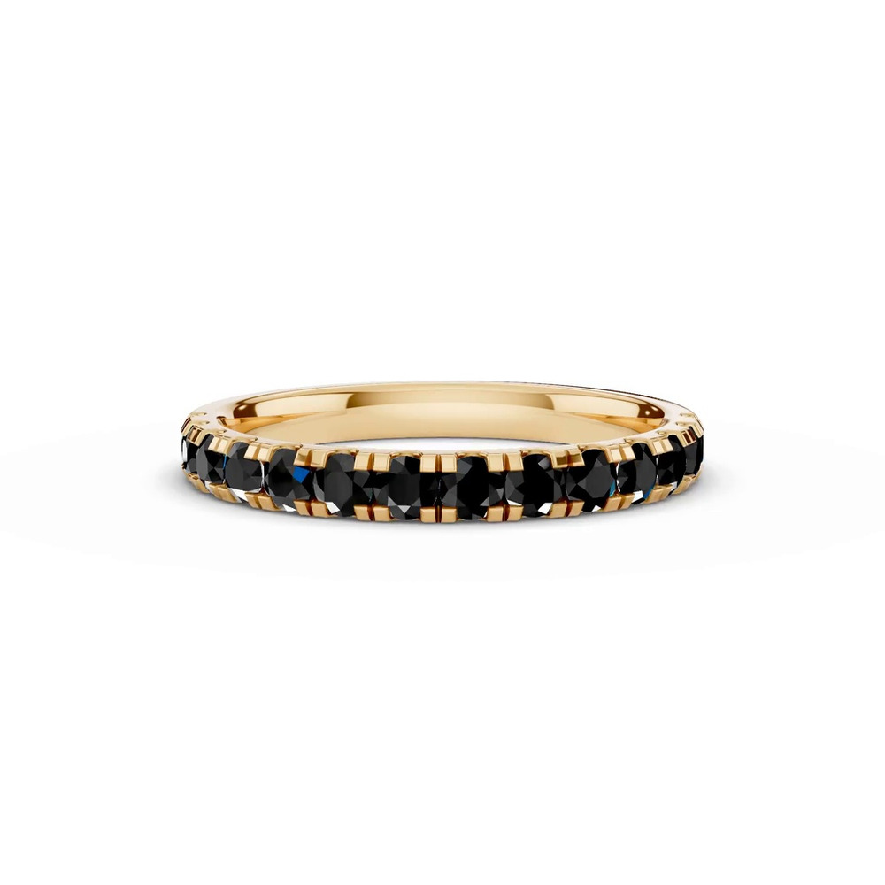 360 degree view of Tradition Pavé Black Diamond Wedding Band (0.65 ct. tw.)