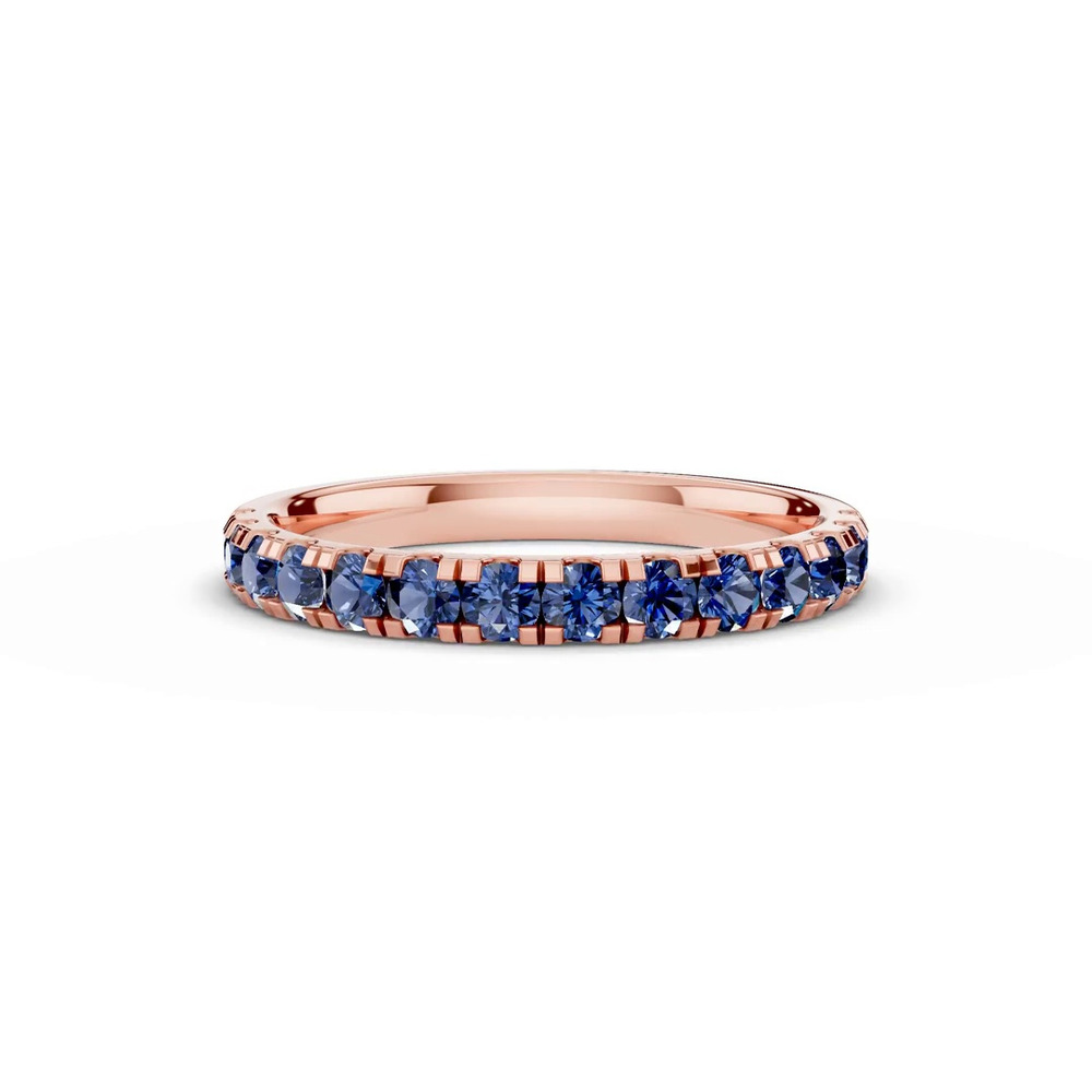 360 degree view of Tradition Pavé Sapphire Wedding Band (0.65 ct. tw.)
