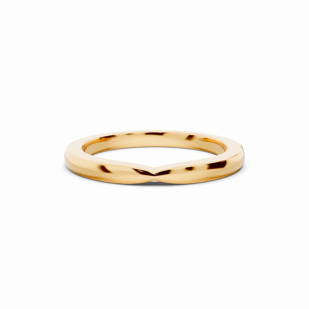 360 degree view of Alden Pinched Wedding Band (1.8mm)