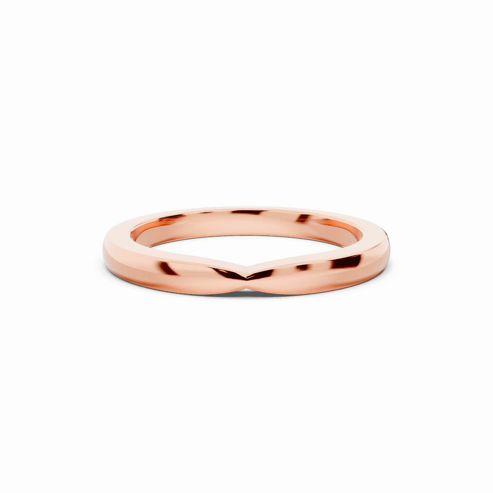 360 degree view of Alden Pinched Wedding Band (2mm)