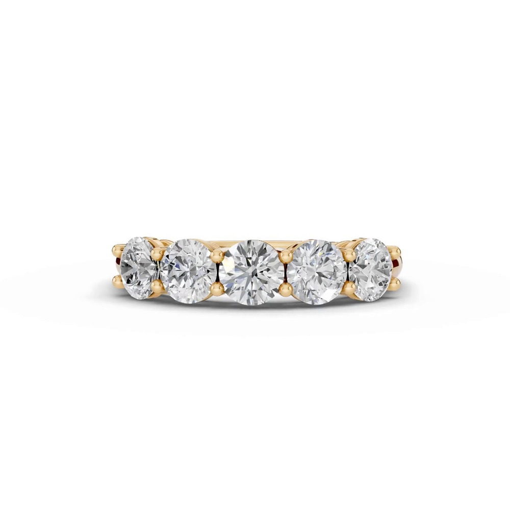 360 degree view of Signature Hearts & Arrows Five-Stone Diamond Band (1.50 ct. tw.)