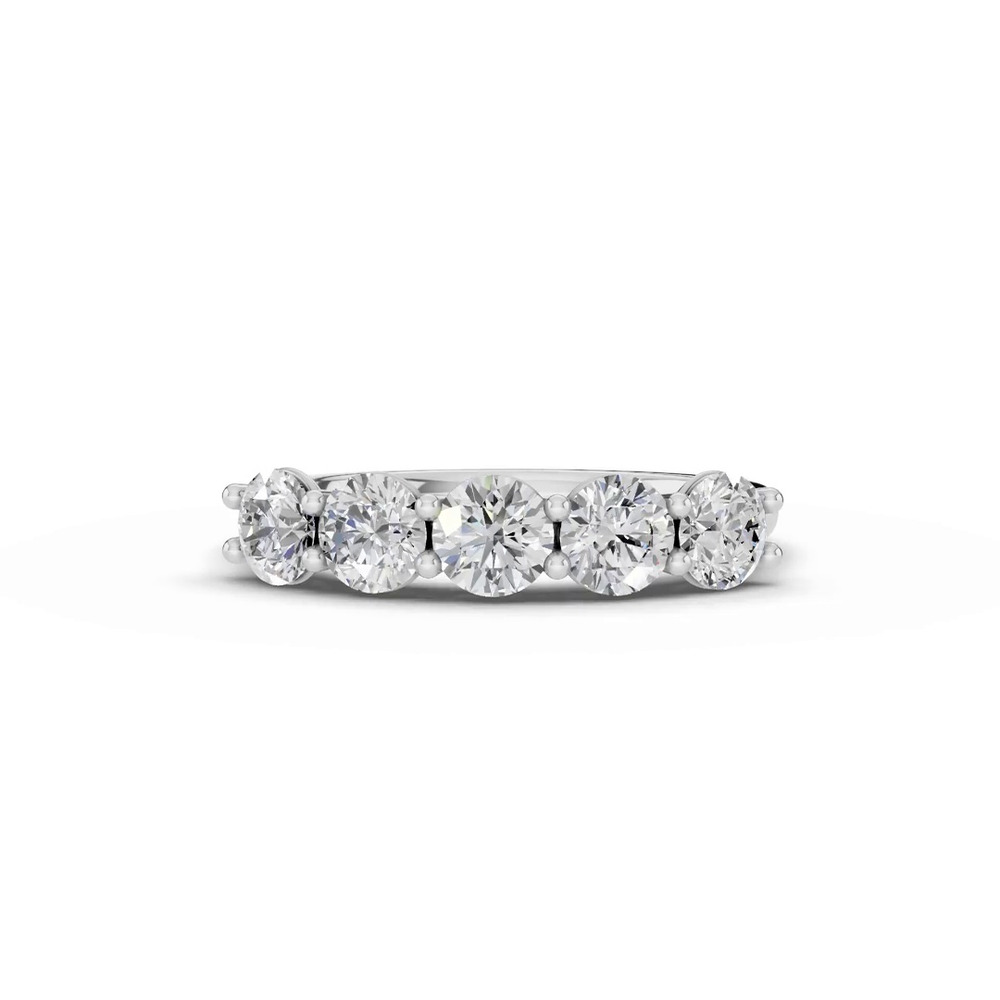 360 degree view of Tradition U-Prong Five-Stone Diamond Band (1.50 ct. tw.)