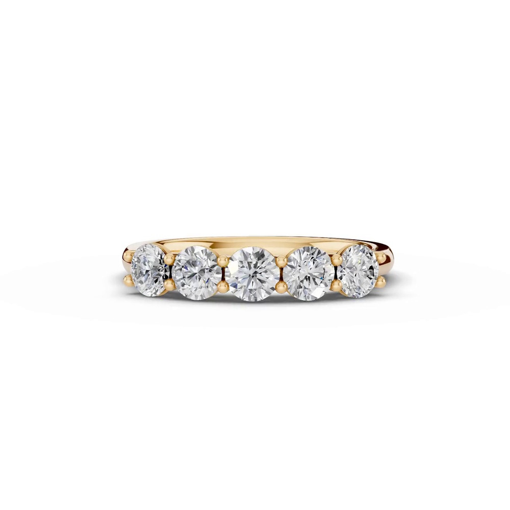 360 degree view of Tradition U-Prong Five-Stone Diamond Band (1.00 ct. tw.)