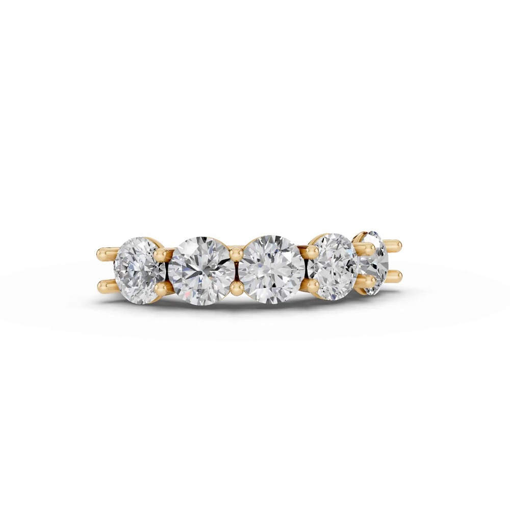360 degree view of Tradition U-Prong Five-Stone Diamond Band (3.00 ct. tw.)