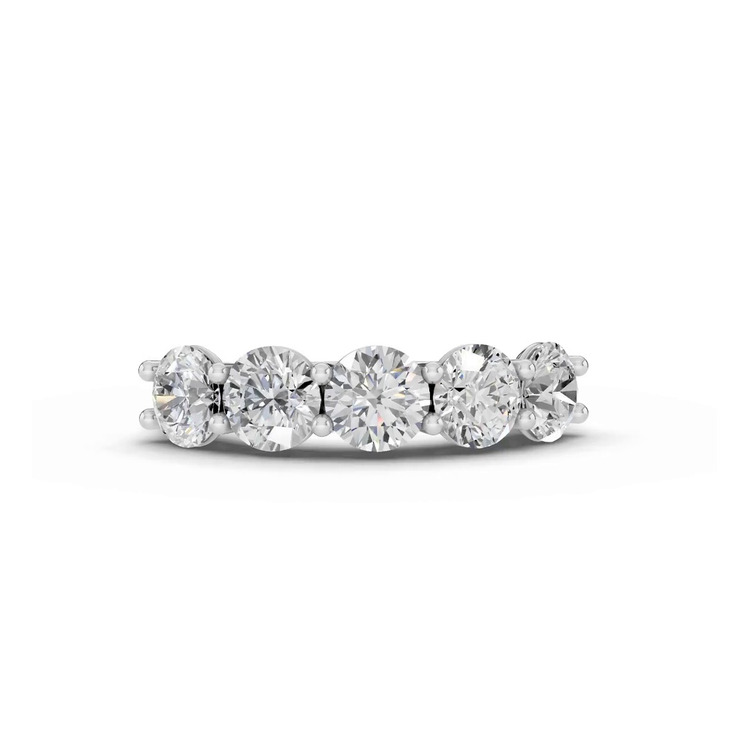 360 degree view of Signature Hearts & Arrows U-Prong Five-Stone Diamond Band (3.00 ct. tw.)