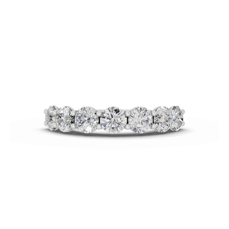360 degree view of Signature Hearts & Arrows U-Prong Seven-Stone Diamond Band (2.50 ct. tw.)