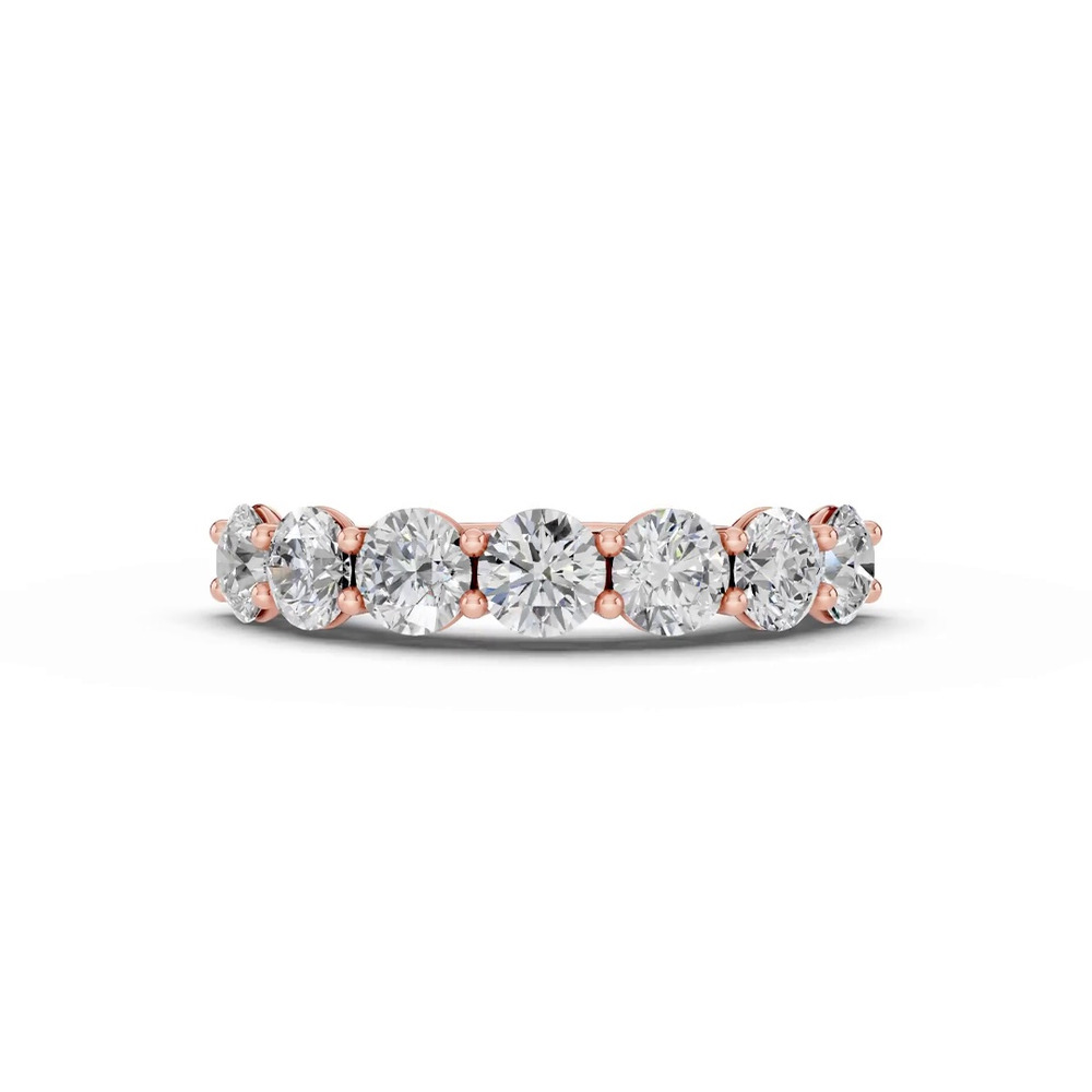 360 degree view of Signature Hearts & Arrows U-Prong Seven-Stone Diamond Band (2.50 ct. tw.)