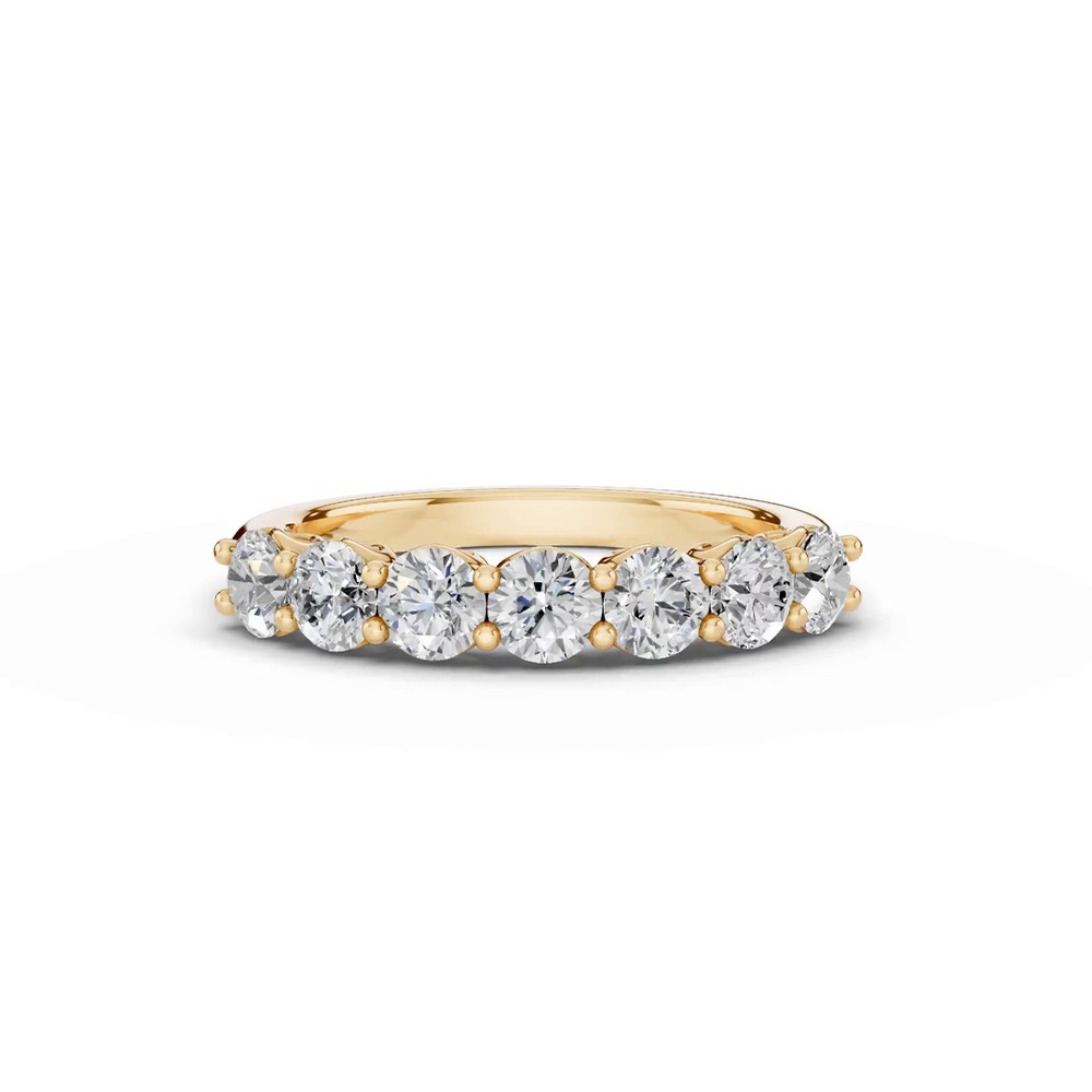 360 degree view of Sculpted Heart 7-Stone Diamond Band (1.00 ct. tw.)