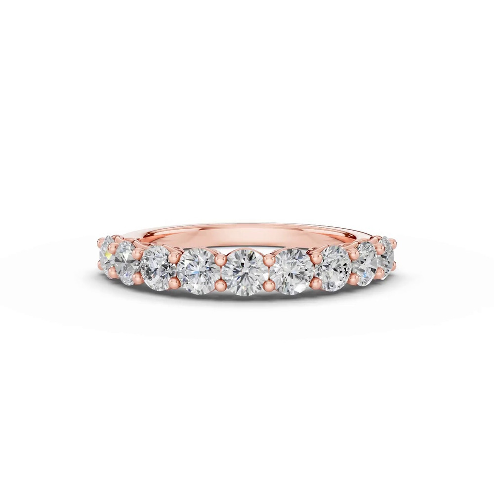 360 degree view of Sculpted Heart 9-Stone Diamond Band (1.00 ct. tw.)
