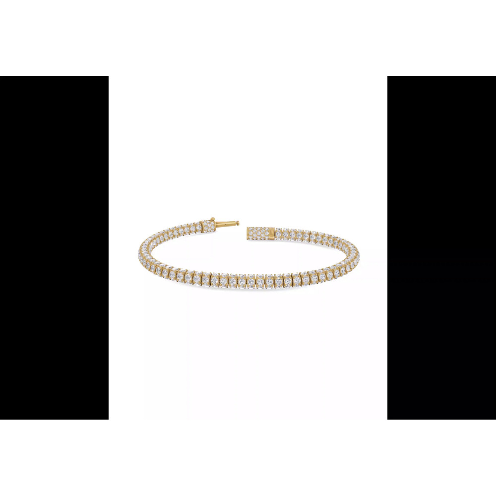 360 degree view of Lab Diamond Pavé Disc Bracelet (10 ct. tw.)