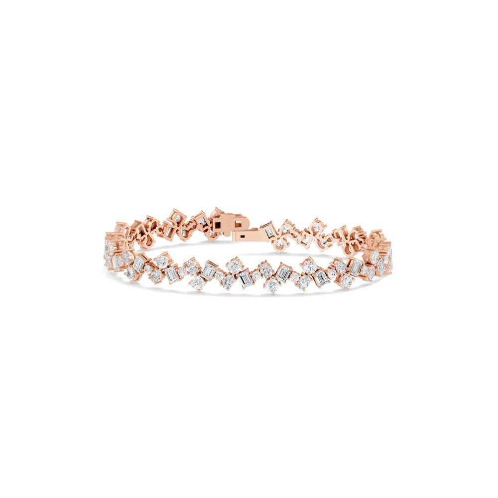 360 degree view of Mixed Shape Ensemble Lab Diamond Bracelet (11 ct. tw.)