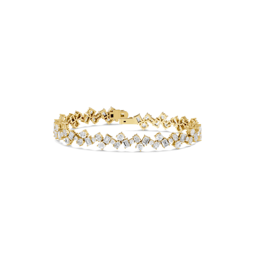 360 degree view of Mixed Shape Ensemble Lab Diamond Bracelet (11 ct. tw.)