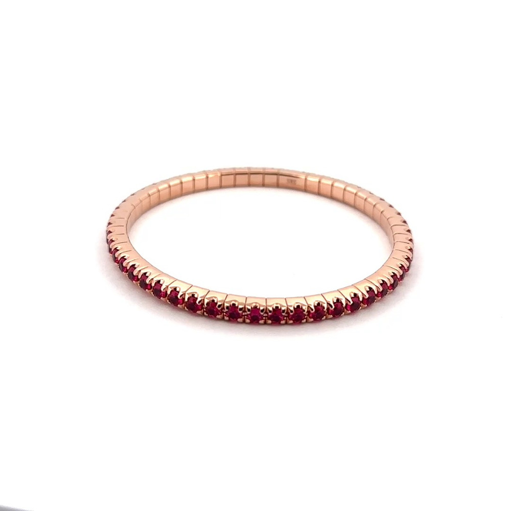 360 degree view of Seamless Stretch Lab Ruby Bracelet