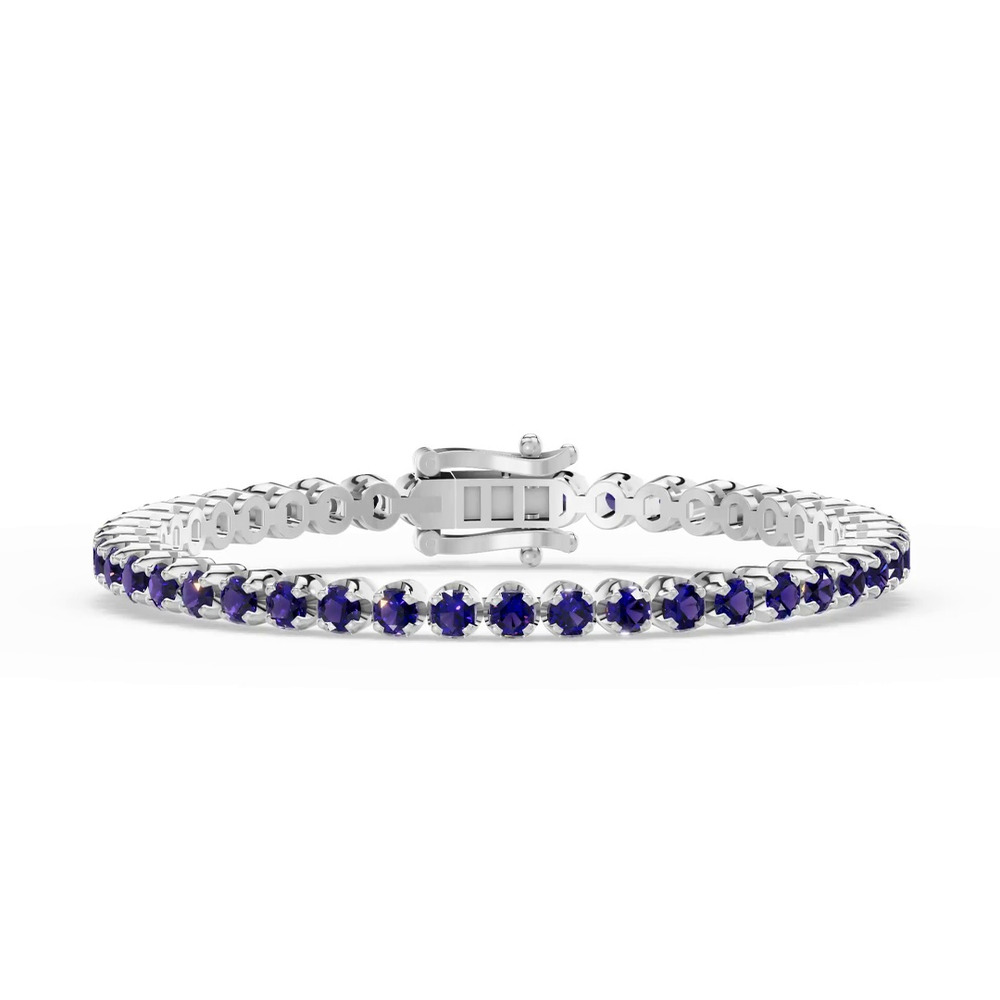 360 degree view of Amethyst Tennis Bracelet