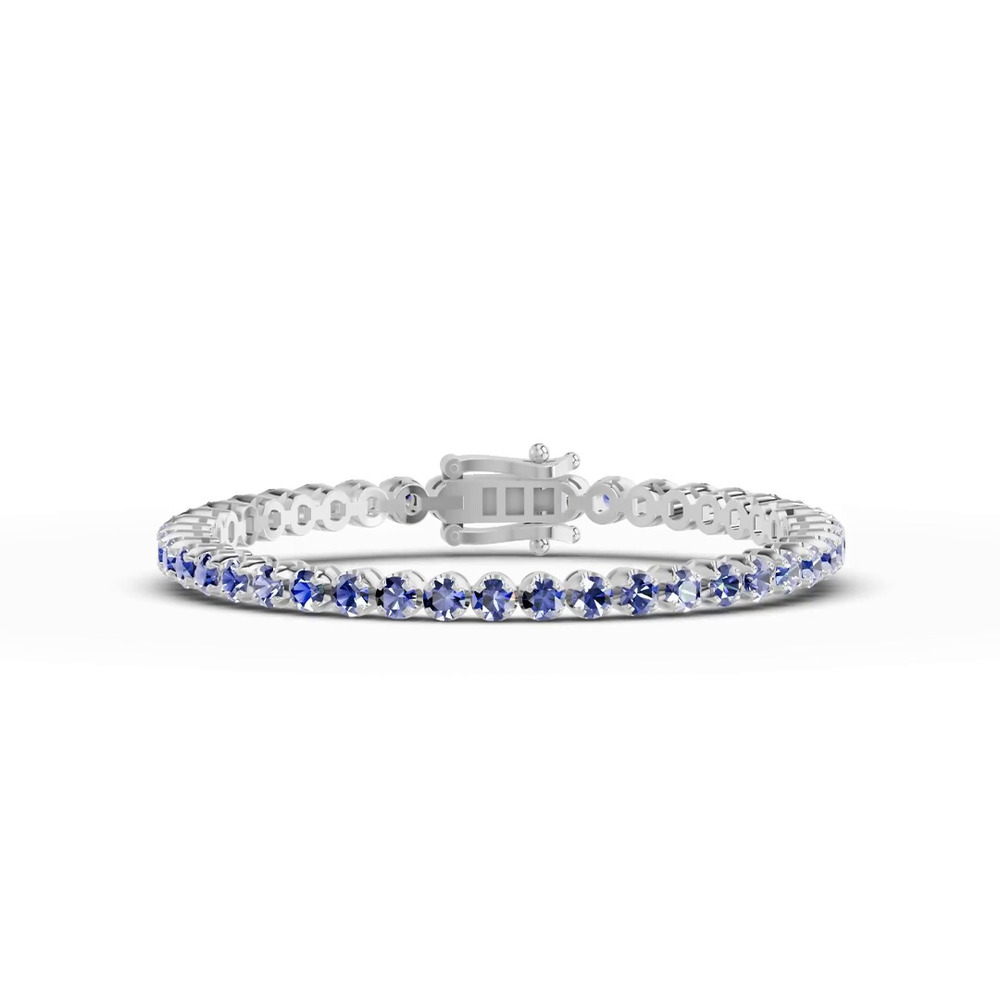 360 degree view of Tanzanite Tennis Bracelet