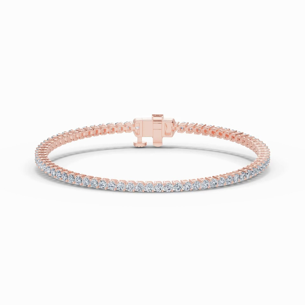 360 degree view of Two-Prong Lab Diamond Tennis Bracelet (3 ct. tw.)