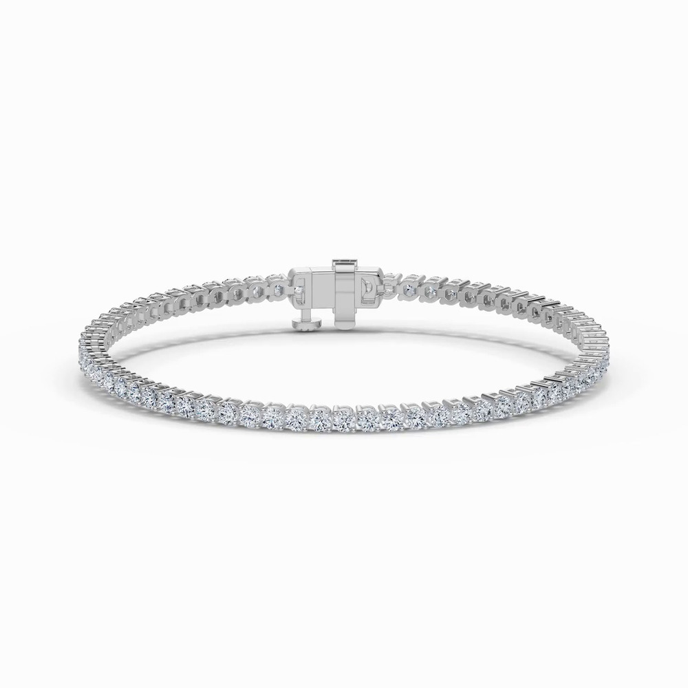 360 degree view of Two-Prong Lab Diamond Tennis Bracelet (4 ct. tw.)