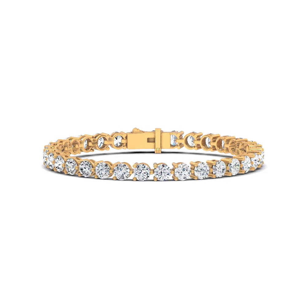 360 degree view of Three-Prong Diamond Tennis Bracelet (10 ct. tw.)
