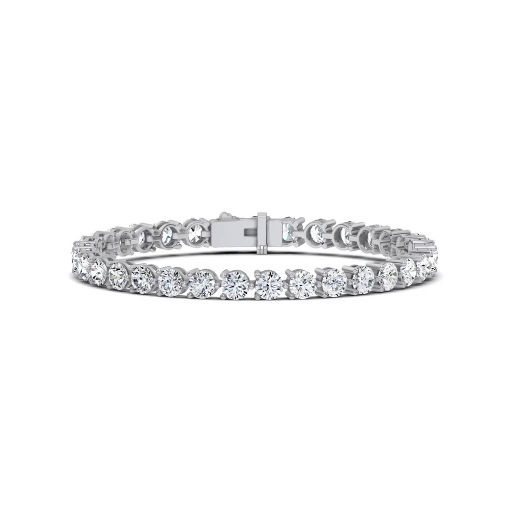 360 degree view of Three-Prong Diamond Tennis Bracelet (10 ct. tw.)