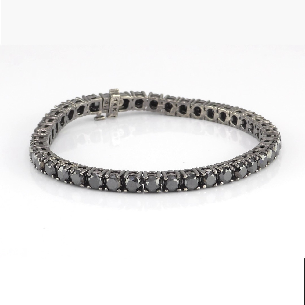 360 degree view of Black Diamond Bracelet With Black Rhodium Plating (14 ct. tw.)
