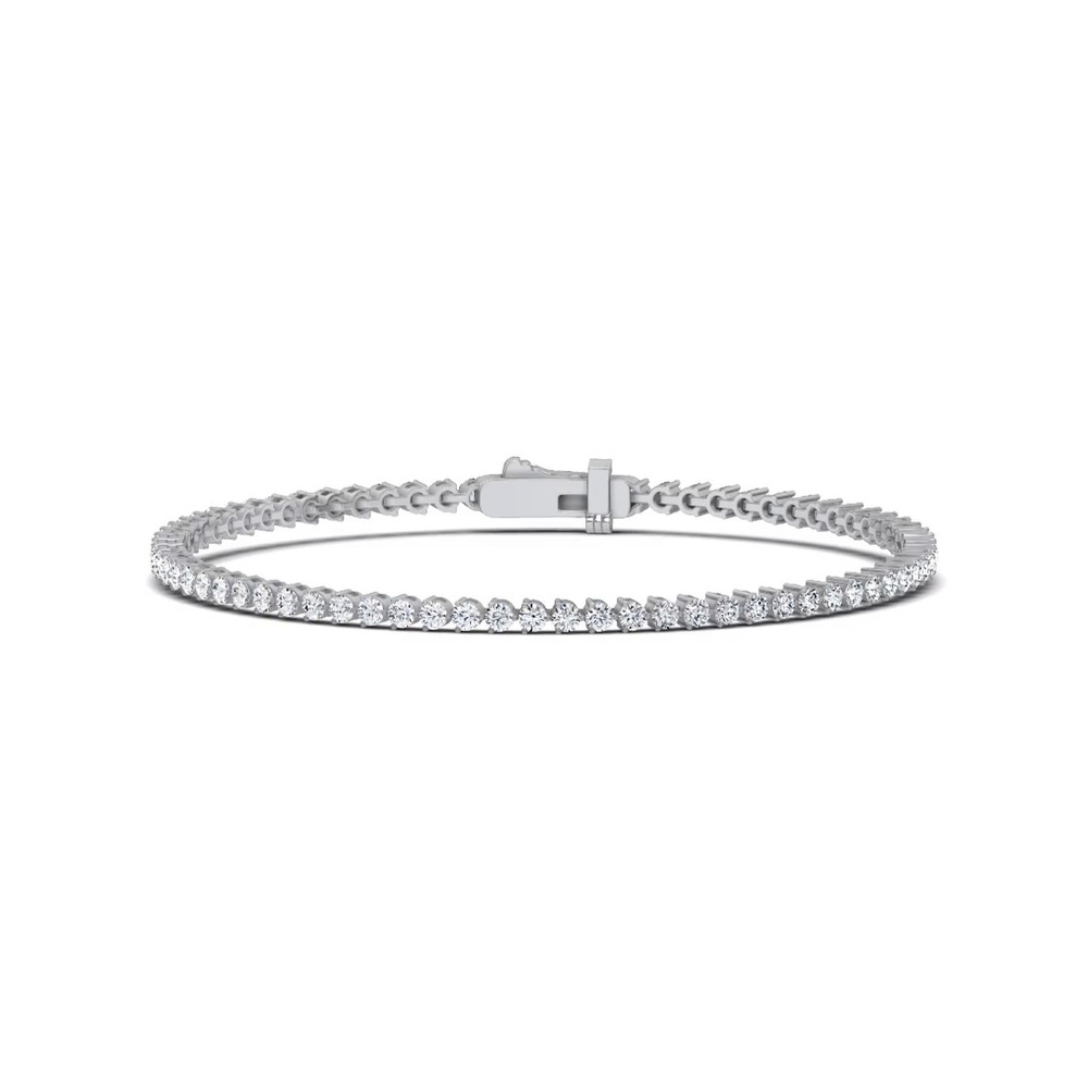 360 degree view of Three-Prong Lab Diamond Tennis Bracelet (2 ct. tw.)