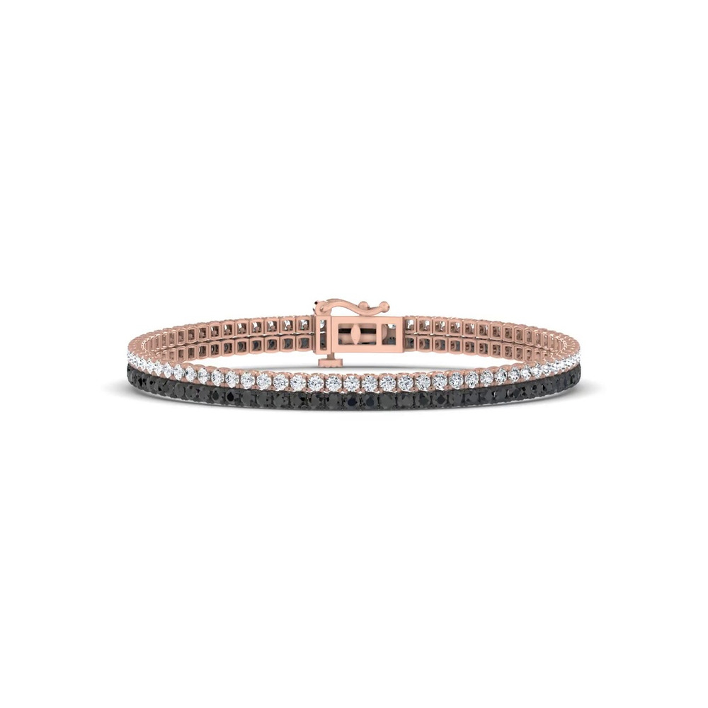 360 degree view of Midnight Runway Lab Diamond Tennis Bracelet (3.43 ct. tw.) by Christian Siriano