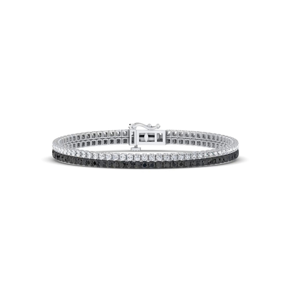 360 degree view of Midnight Runway Lab Diamond Tennis Bracelet (3.43 ct. tw.) by Christian Siriano