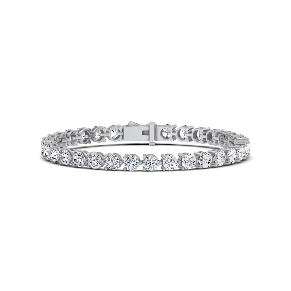360 degree view of Three-Prong Lab Diamond Tennis Bracelet (11 ct. tw.)