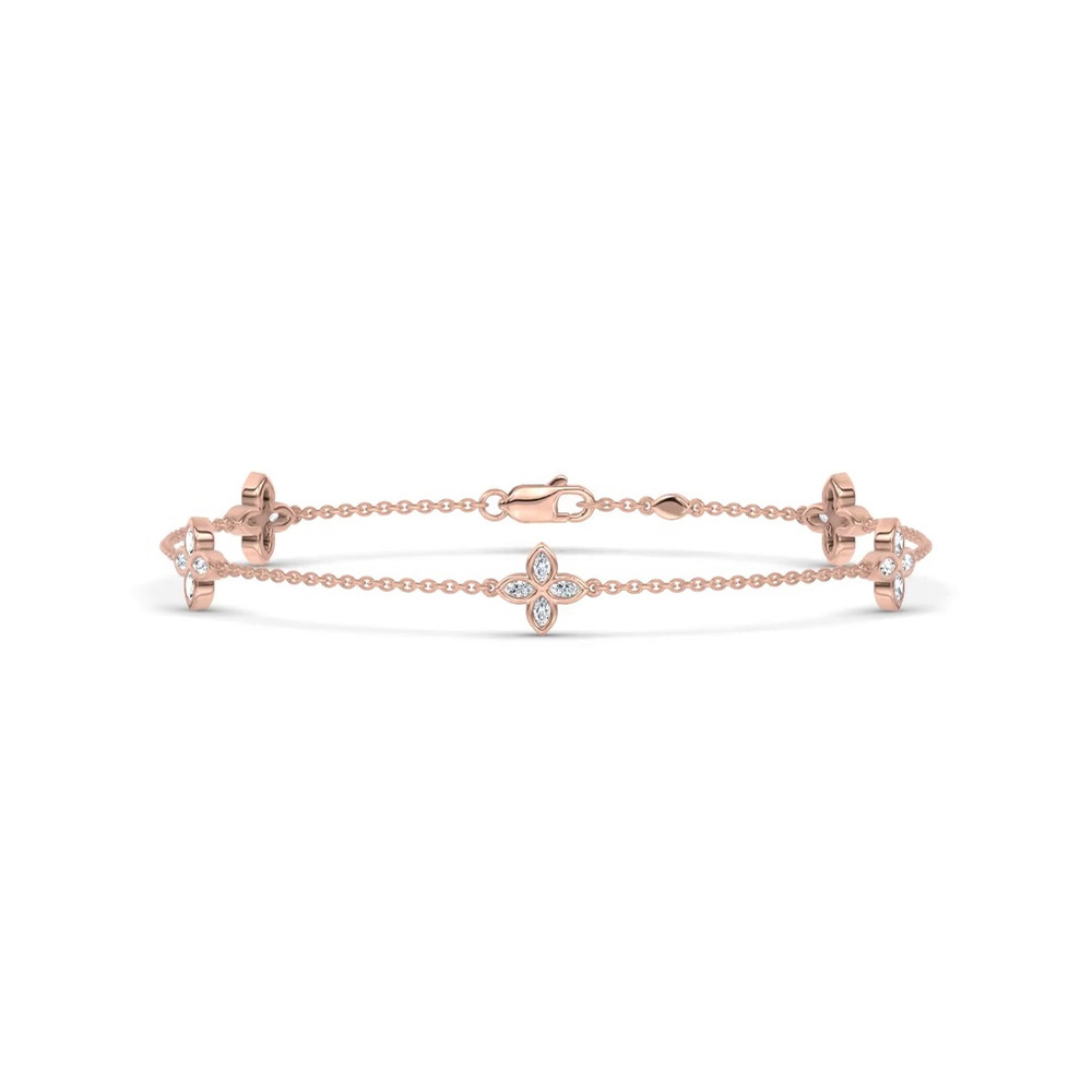 360 degree view of Maravina Rosette Lab Bracelet by Christian Siriano