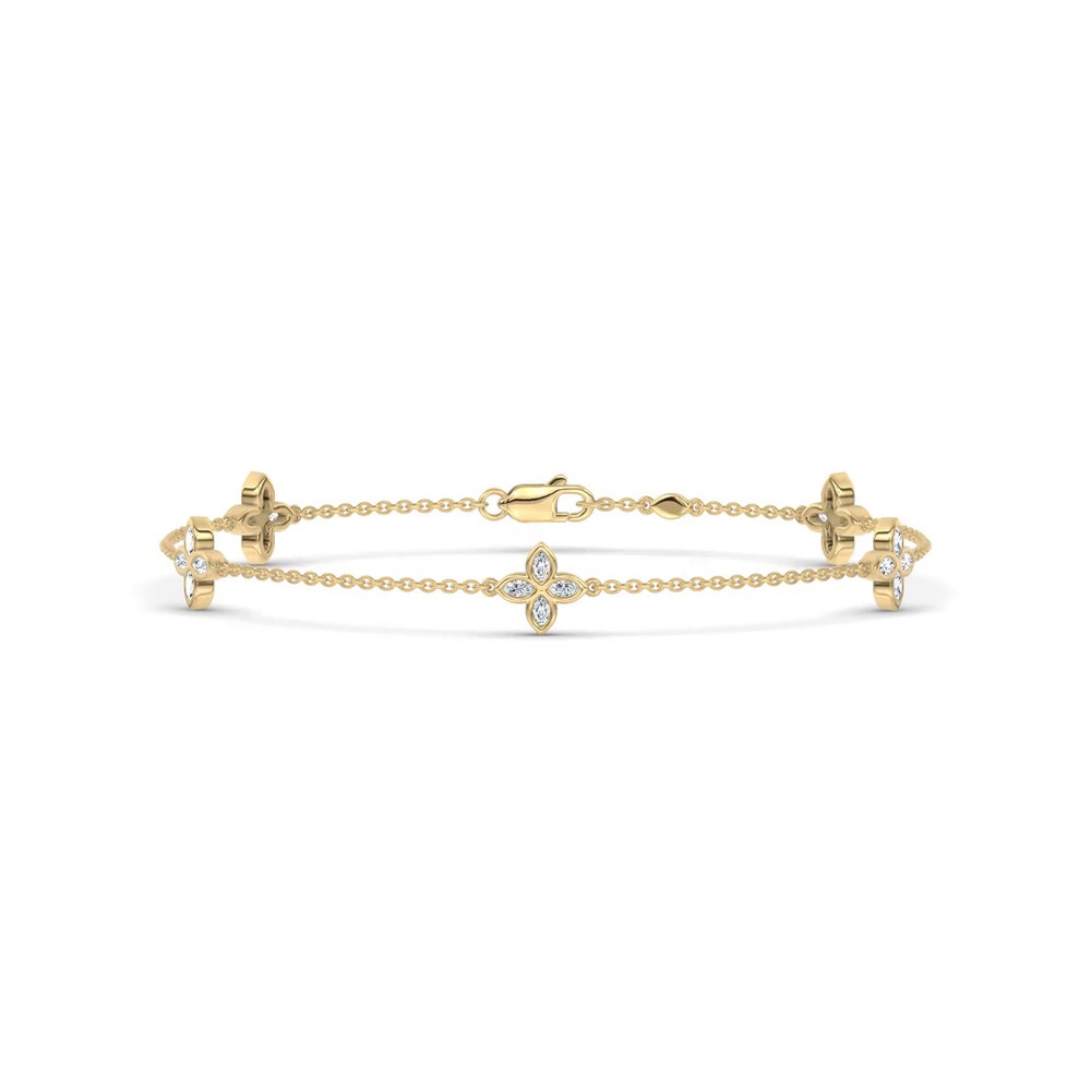 360 degree view of Maravina Rosette Lab Bracelet by Christian Siriano