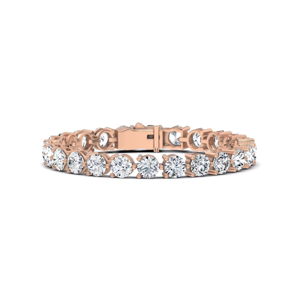 360 degree view of Three-Prong Diamond Tennis Bracelet (20 ct. tw.)