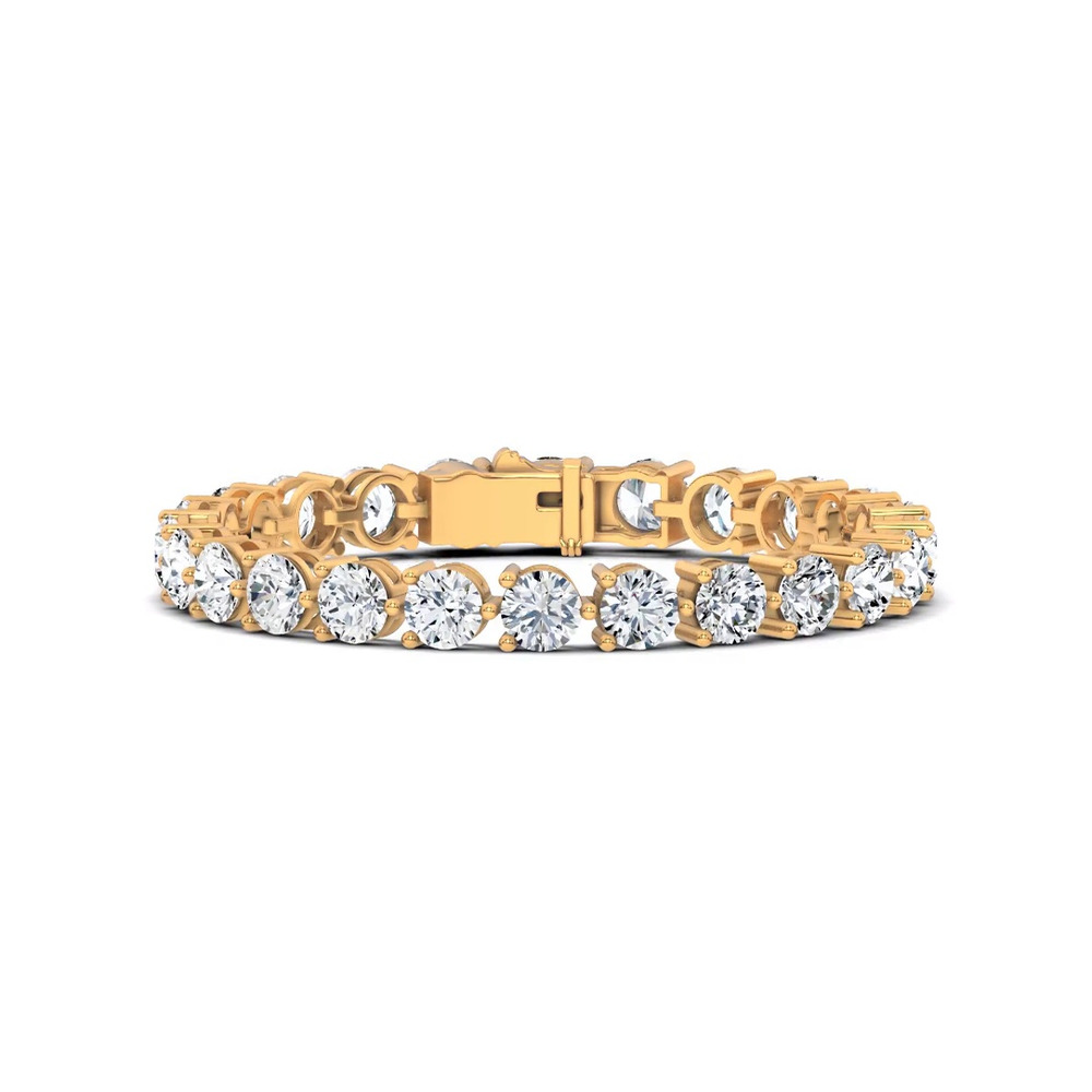 360 degree view of Three-Prong Diamond Tennis Bracelet (20 ct. tw.)