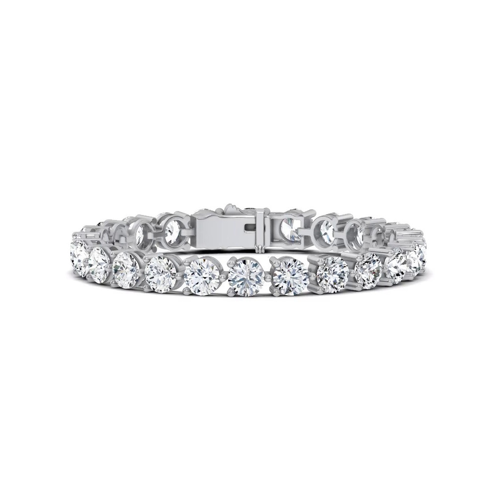 360 degree view of Three-Prong Diamond Tennis Bracelet (20 ct. tw.)