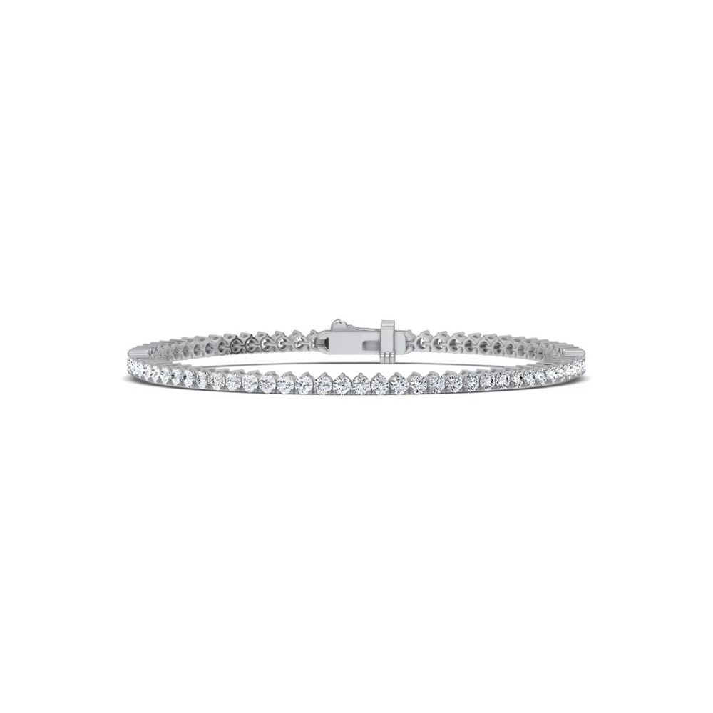 360 degree view of Three-Prong Diamond Tennis Bracelet (3 ct. tw.) - 7.5 In.
