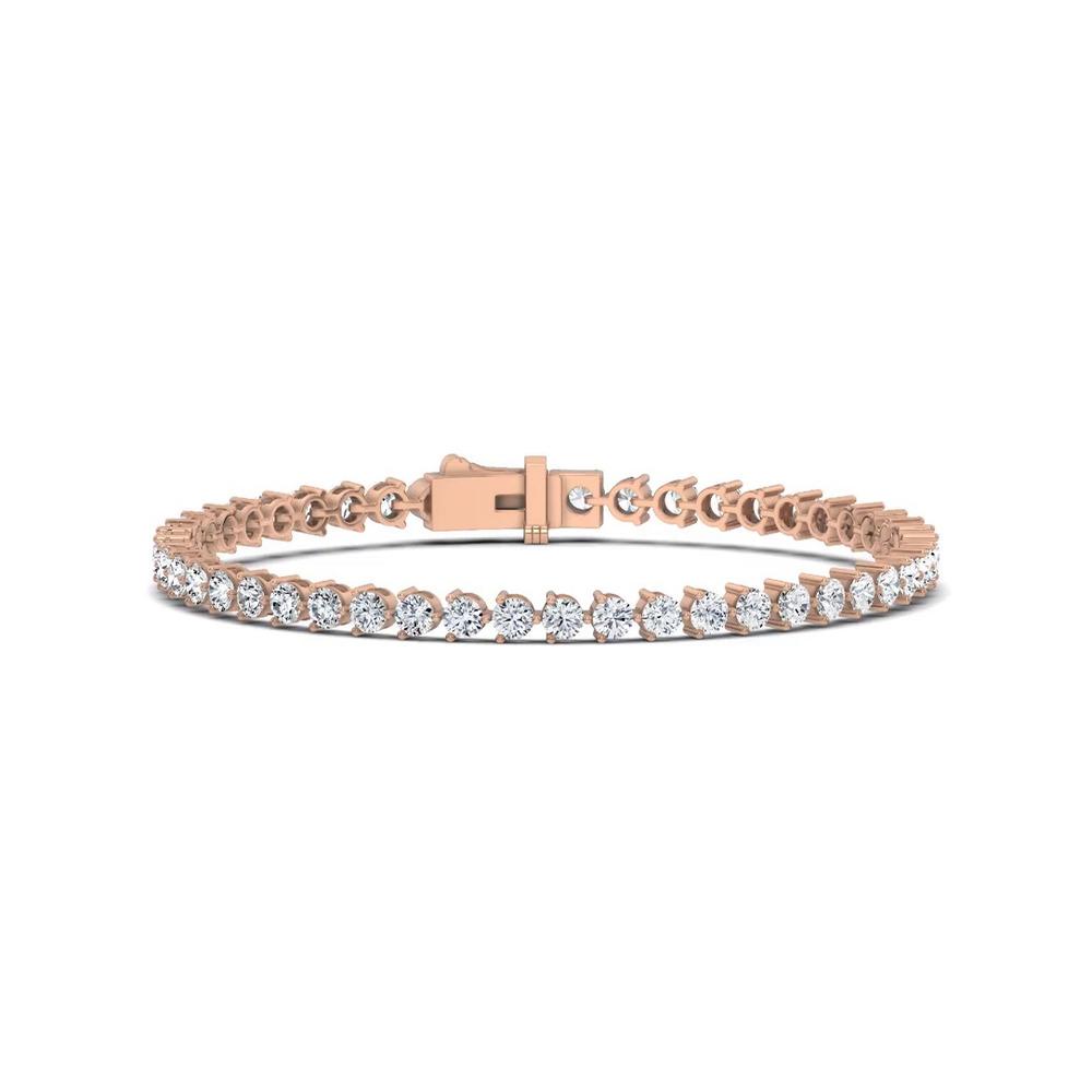 360 degree view of Three-Prong Lab Diamond Tennis Bracelet (5 ct. tw.)