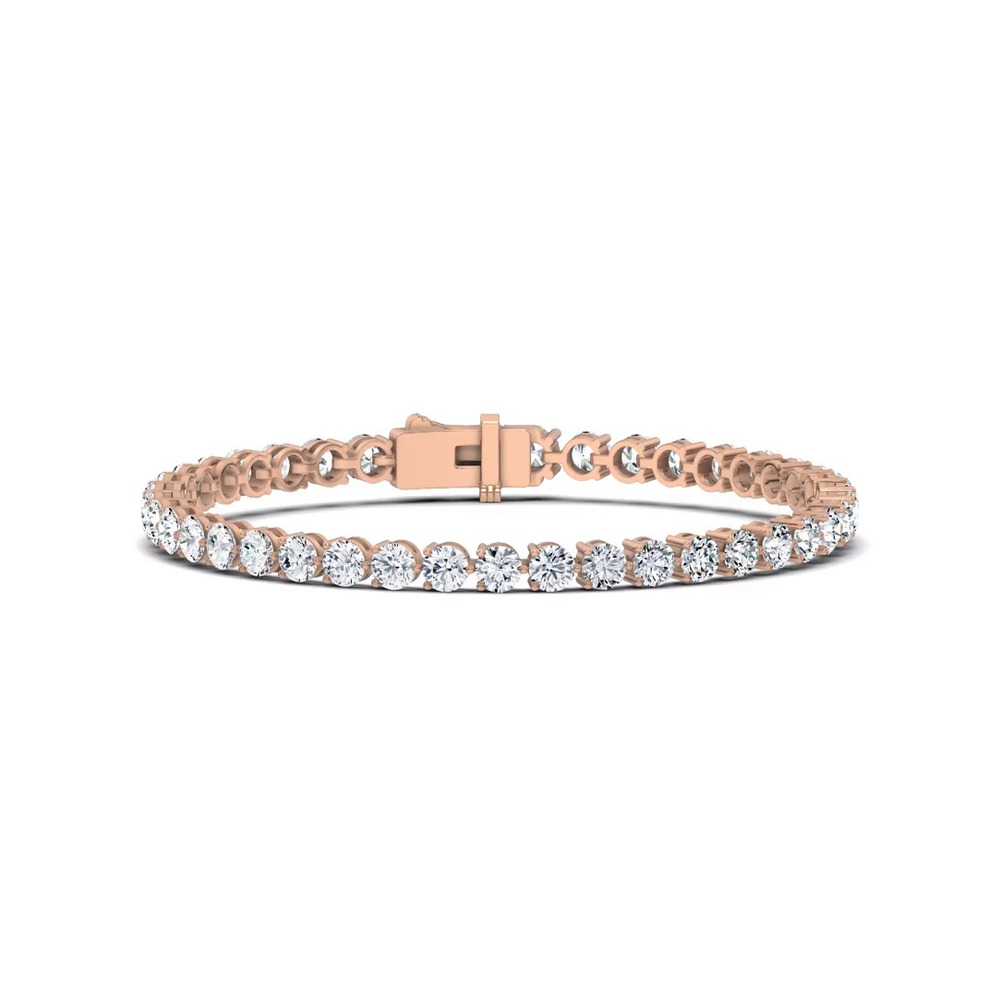 360 degree view of Three-Prong Diamond Tennis Bracelet (7 ct. tw.)