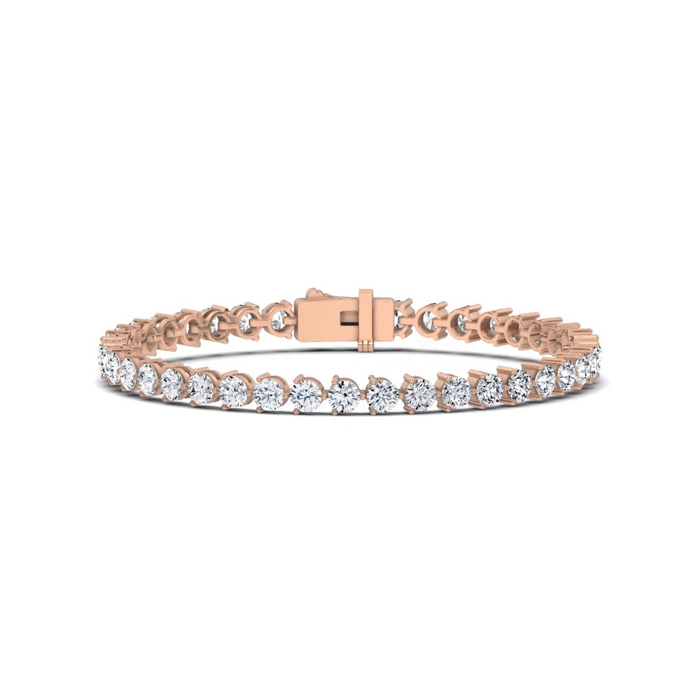 360 degree view of Three-Prong Diamond Tennis Bracelet (8 ct. tw.)